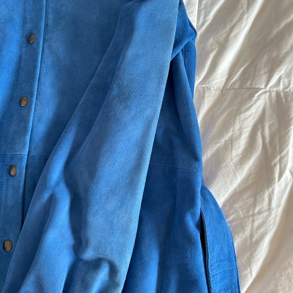 Iris And Ink Blue Suede Dress Size 8 - Picture 8 of 11